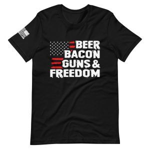 Beer, Bacon, Guns 2nd amendment pro gun Unisex t-shirt