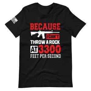 Because I can't Throw 2nd amendment pro gun Unisex t-shirt